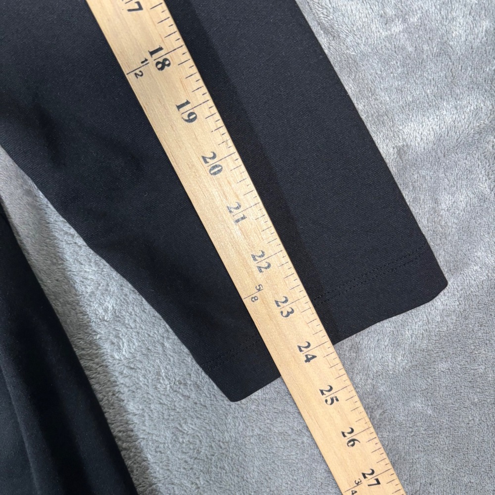 Bryn Walker Black Modal Blend Asymmetrical Cowl Neck Tunic Dress Women Large USA - Picture 10 of 13